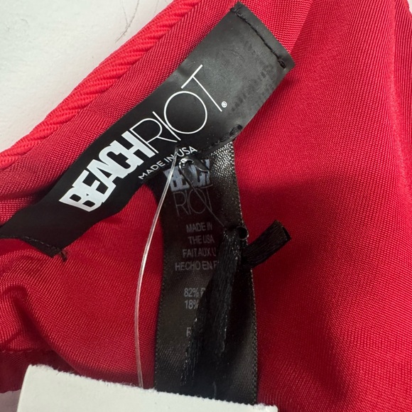 Beach Riot Red Triangle Bikini Top - Picture 3 of 6